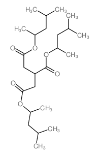 1,2,3-Propanetricarboxylicacid, 1,2,3-tris(1,3-dimethylbutyl) ester结构式