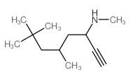 N,5,7,7-tetramethyloct-1-yn-3-amine结构式