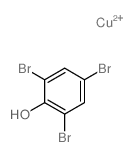 2,4,6-tribromophenol, copper(II) salt Structure