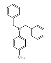 N,N-dibenzyl-4-methyl-aniline结构式