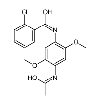 N-(4-acetamido-2,5-dimethoxyphenyl)-2-chlorobenzamide结构式