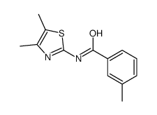 Benzamide, N-(4,5-dimethyl-2-thiazolyl)-3-methyl- (9CI)结构式