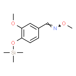 3-Methoxy-4-[(trimethylsilyl)oxy]benzaldehyde O-methyl oxime structure