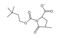 (2S,4S)-1-(3,3-dimethylbutoxycarbonyl)-4-methyl-5-oxopyrrolidine-2-carboxylate Structure