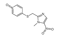 4-[(1-methyl-5-nitroimidazol-2-yl)methylsulfanyl]-1-oxidopyridin-1-ium Structure