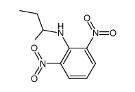 N-(1-Methylpropyl)-2,6-dinitrobenzenamine结构式