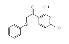 1-(2,4-dihydroxyphenyl)-2-phenylsulfanylethanone Structure