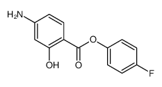 (4-fluorophenyl) 4-amino-2-hydroxybenzoate Structure