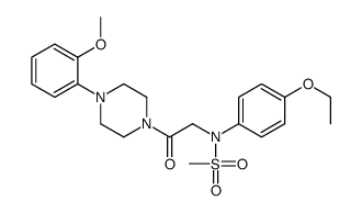 N-(4-ethoxyphenyl)-N-[2-[4-(2-methoxyphenyl)piperazin-1-yl]-2-oxoethyl]methanesulfonamide结构式