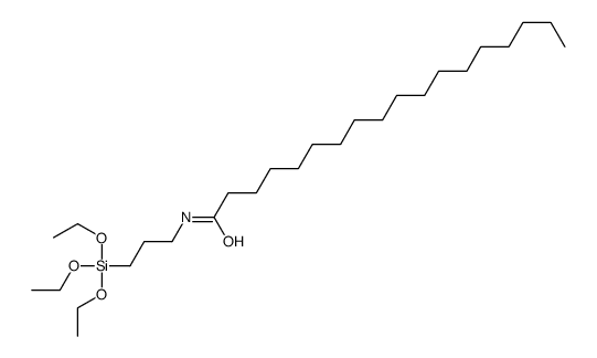 N-(3-triethoxysilylpropyl)octadecanamide Structure