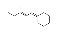 (E)-3-Methylpent-2-enylidencyclohexan Structure