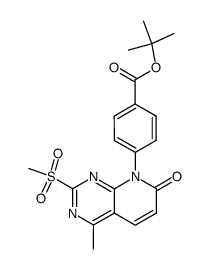 tert-butyl 4-(4-methyl-2-(methylsulfonyl)-7-oxopyrido[2,3-d]pyrimidin-8(7H)-yl)benzoate结构式
