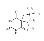 5-(2,2-dimethylpropyl)-5-ethyl-1,3-diazinane-2,4,6-trione结构式