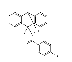 9,10-dihydro-N-(4-methoxybenzoyl)-9,10-dimethyl-9,10-epoxyiminoanthracene Structure