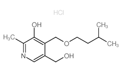 5-(hydroxymethyl)-2-methyl-4-(3-methylbutoxymethyl)pyridin-3-ol结构式