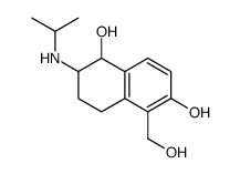 5-hydroxymethyl-6-hydroxy-2-isopropylamino-1,2,3,4-tetrahydronaphthalene-1-ol结构式