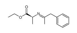 ethyl (S)-2-((1-phenylpropan-2-ylidene)amino)propanoate结构式