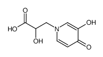 2-hydroxy-3-(3-hydroxy-4-oxopyridin-1-yl)propanoic acid Structure