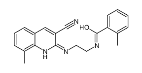 Benzamide, N-[2-[(3-cyano-8-methyl-2-quinolinyl)amino]ethyl]-2-methyl- (9CI) structure