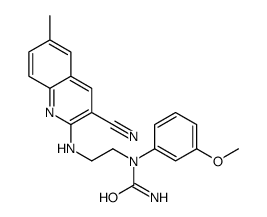 (9CI)-n-[2-[(3-氰基-6-甲基-2-喹啉)氨基]乙基]-n-(3-甲氧基苯基)-脲结构式