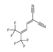 2-[4,4,4-trifluoro-3-(trifluoromethyl)but-2-enylidene]propanedinitrile结构式