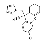 2-cyclohex-2-enyl-2-(2,4-dichloro-phenyl)-3-imidazol-1-yl-propionitrile Structure