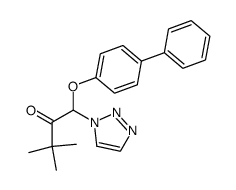 1-biphenyl-4-yloxy-3,3-dimethyl-1-[1,2,3]triazol-1-yl-butan-2-one Structure