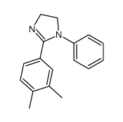 2-(3,4-dimethylphenyl)-1-phenyl-4,5-dihydroimidazole结构式