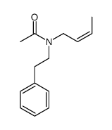 N-but-2-enyl-N-(2-phenylethyl)acetamide结构式