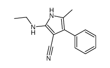 2-(ethylamino)-5-methyl-4-phenyl-1H-pyrrole-3-carbonitrile Structure