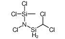 dichloro-[chloro-[dichloro(methyl)silyl]amino]silylmethane Structure