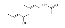 acetic acid,2,6-dimethylocta-2,6-dien-4-ol Structure