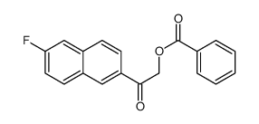 [2-(6-fluoronaphthalen-2-yl)-2-oxoethyl] benzoate Structure
