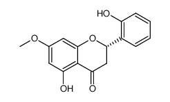 (2S)-5,2'-dihydroxy-7-methoxyflavanone Structure