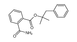 1,1-dimethyl-2-phenylethyl 2-(aminocarbonyl)benzoate Structure