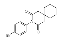 3-(4-bromophenyl)-3-azaspiro[5.5]undecane-2,4-dione结构式