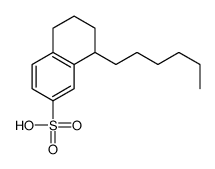 8-hexyl-5,6,7,8-tetrahydronaphthalene-2-sulfonic acid Structure