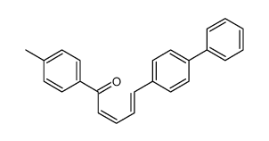 1-(4-methylphenyl)-5-(4-phenylphenyl)penta-2,4-dien-1-one结构式