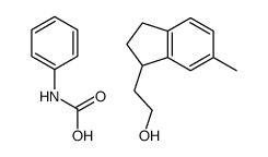 2-(6-methyl-2,3-dihydro-1H-inden-1-yl)ethanol,phenylcarbamic acid结构式