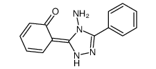 6-(4-amino-3-phenyl-1H-1,2,4-triazol-5-ylidene)cyclohexa-2,4-dien-1-one Structure