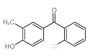 (2-chlorophenyl)-(4-hydroxy-3-methyl-phenyl)methanone结构式