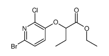 ethyl 2-(6-bromo-2-chloropyridin-3-yl)oxybutanoate Structure