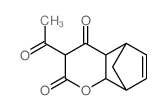 4-Acetyl-6-oxatricyclo[6.2.1.0]undec-9-ene-3,5-dione结构式