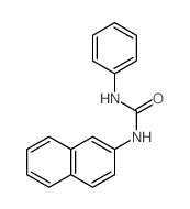 Urea,N-2-naphthalenyl-N'-phenyl- structure