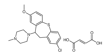 (E)-but-2-enedioic acid,1-(3-chloro-8-methoxy-5,6-dihydrobenzo[b][1]benzothiepin-6-yl)-4-methylpiperazine Structure