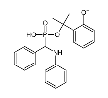 [anilino(phenyl)methyl]-[2-(2-hydroxyphenyl)propan-2-yloxy]phosphinate结构式