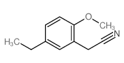 2-(5-ethyl-2-methoxy-phenyl)acetonitrile结构式