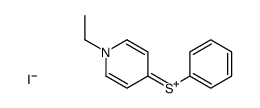 1-ethyl-4-(phenylthio)pyridinium iodide Structure