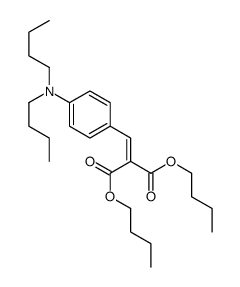 dibutyl 2-[[4-(dibutylamino)phenyl]methylidene]propanedioate Structure