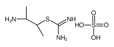 [(2R,3R)-3-aminobutan-2-yl] carbamimidothioate,sulfuric acid Structure